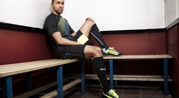 Gaël Clichy in the latest PUMA evoSPEED football boot