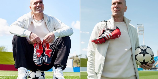 Zidane with adidas Predator Remake